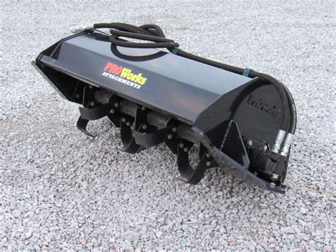 mini skid steer accessories|mini skid steer tiller attachment.